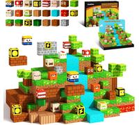 Construction Magnetique Enfant,Jeux De Construction Magnétiques-Blocs Monde Aventure Pour Enfants,Garçons Et Filles,Jouets Magnétiques Cadeaux 3-6,4-8,5-10 Ans,2024 Nouveau