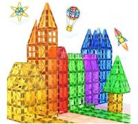 Construction Magnetique Enfant - Magnetic Blocks - Bloc Magnetique - 60PCS -Jeux adaptés aux garçons et aux filles à partir de 3 ans
