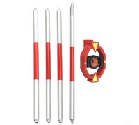 Construction robuste en aluminium - Configuration complète à 4 poteaux des mini prismes compacts pour un travail d'arpentage efficace (ADS101 17,5 mm)