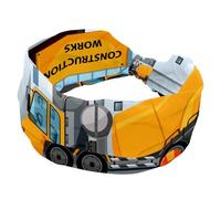 Construction Works Along the Street Bandeaux larges pour femme, turban doux, bandeau antidérapant, élastique pour la sueur, le yoga, l'entraînement, le yoga, le bandeau croisé noué