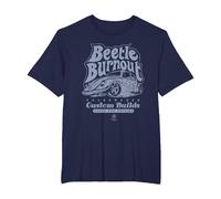 Constructions personnalisées pour Volkswagen Beetle Burnout T-Shirt, Homme Grandes Tailles, Bleu Marine, 5X Tall