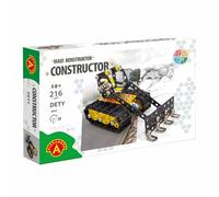 Constructor Dety - Jeu de Construction Métallique 216 Pièces - Bulldozer à Monter pour Enfants dès 8 Ans