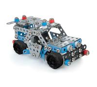 Constructor Police Patrol Car - Jeu de Construction Métallique - 302 Pièces - Voiture de Police à Assembler - Coffret STEM dès 8 Ans
