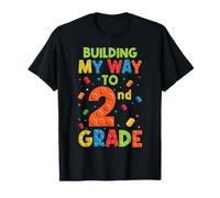 Construire Mon Chemin vers Le 100e Jour d'école de 2e année Brick T-Shirt