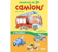 Construis en 3D - Camions - David Hawcock - Nuinui Jeunesse - Boîte ou accessoire - Jeux livres objets