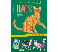 Construis en 3D - Chats - David Hawcock - Nuinui Jeunesse - Boîte ou accessoire - Jeux livres objets