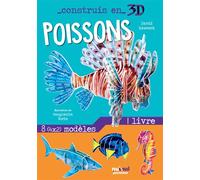 Construis en 3D - Poissons - David Hawcock - Nuinui Jeunesse - Boîte ou accessoire - Jeux livres objets