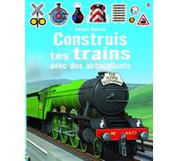 Simon Tudhope – Construis tes trains avec des autocollants – Document jeunesse dès 6 ans – Broché