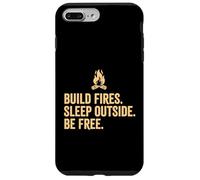 Construisez des Feux dormez Dehors Soyez Libre en Plein air Randonnée Camping Coque pour iPhone 7 Plus/8 Plus