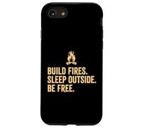 Construisez des Feux dormez Dehors Soyez Libre en Plein air Randonnée Camping Coque pour iPhone SE (2020) / 7/8