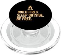 Construisez des Feux dormez Dehors Soyez Libre en Plein air Randonnée Camping PopSockets PopGrip pour MagSafe