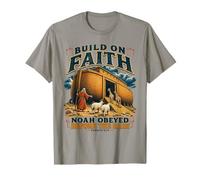Construisez sur la Foi L'arche de Noé Genèse 6:22 Bible chrétienne T-Shirt