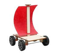 Construisez un kit pour voiture - Activité d'ingénierie STEM, voiture à énergie éolienne en bois | Projet éducatif de voitures en bois à faire soi-même pour , amis, famille, apprentissage
