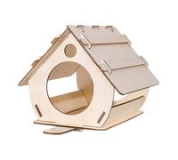 Construisez votre propre kit Birdhouse - Artisanat en bois, suspension inachevée | Kit de projet de peinture créatif en plein air, montage fait à la main - Kit de décoration pour jardin et cour