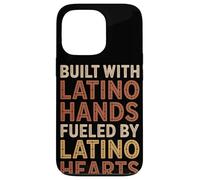 Construit avec des Mains Latino-américaines Mois du Patrimoine hispan Coque pour iPhone 13 Pro