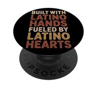 Construit avec des Mains Latino-américaines Mois du Patrimoine hispan PopSockets PopGrip Adhésif