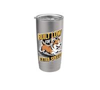 Construit bas pour plus de vitesse - Cardigan Welsh Corgi Running Gobelet isotherme en acier inoxydable double paroi