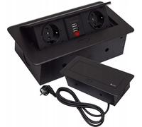 Construit électrique -in Divide 2 Sockets 230V 2x USB 1,9 m pour les comptoirs et les tables