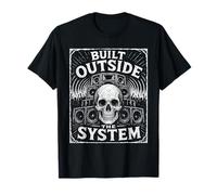 Construit en Dehors du système Skull Rave Sound Raving T-Shirt