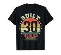 Construit il y a 30 Ans, Toutes Les pièces d'origine drôle 30e Anniversaire T-Shirt Graphique avec Valeur, Homme, Noir, XL