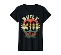Construit il y a 30 Ans, Toutes Les pièces d'origine drôle 30e Anniversaire T-Shirt Graphique avec Valeur, Femme, Noir, M