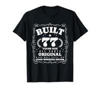 Construit il y a 77 Ans Vintage Funny 77 Ans 77e Anniversaire T-Shirt