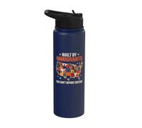 Construit par des immigrants que vous ne pouvez pas expulser l'histoire Stainless Steel Insulated Water Bottle