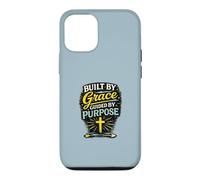 Construit par Grace Guided by Purpose Christian Faith Design Coque pour iPhone 12/12 Pro