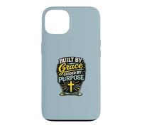 Construit par Grace Guided by Purpose Christian Faith Design Coque pour iPhone 13