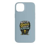 Construit par Grace Guided by Purpose Christian Faith Design Coque pour iPhone 14 Plus