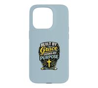 Construit par Grace Guided by Purpose Christian Faith Design Coque pour iPhone 15 Pro