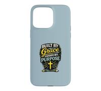 Construit par Grace Guided by Purpose Christian Faith Design Coque pour iPhone 15 Pro Max