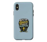 Construit par Grace Guided by Purpose Christian Faith Design Coque pour iPhone X/XS