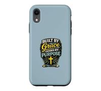 Construit par Grace Guided by Purpose Christian Faith Design Coque pour iPhone XR
