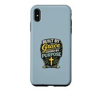Construit par Grace Guided by Purpose Christian Faith Design Coque pour iPhone XS Max