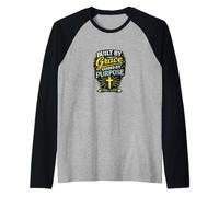 Construit par Grace Guided by Purpose Christian Faith Design Manche Raglan
