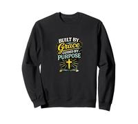 Construit par Grace Guided by Purpose Christian Faith Design Sweatshirt