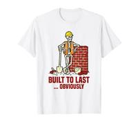 Construit pour Durer. Évidemment Brique de Construction Amusante pour Halloween T-Shirt