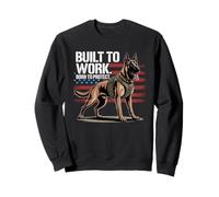 « Construit pour fonctionner. Né pour protéger. » Police Belge des Malinois Sweatshirt