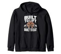 Construit pour soulever Built to Eat Bear Gym Sweat à Capuche