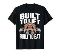 Construit pour soulever Built to Eat Bear Gym T-Shirt