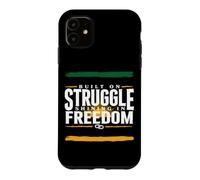 Construit sur la Lutte et la liberté, l'indépendance Heureuse jamaïcaine Coque pour iPhone 11