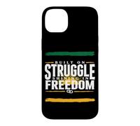 Construit sur la Lutte et la liberté, l'indépendance Heureuse jamaïcaine Coque pour iPhone 14 Plus