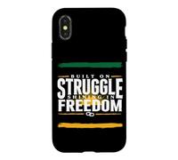 Construit sur la Lutte et la liberté, l'indépendance Heureuse jamaïcaine Coque pour iPhone X/XS