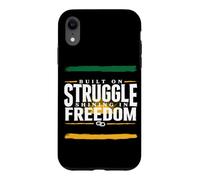Construit sur la Lutte et la liberté, l'indépendance Heureuse jamaïcaine Coque pour iPhone XR