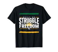 Construit sur la Lutte et la liberté, l'indépendance Heureuse jamaïcaine T-Shirt