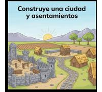 Construye una ciudad y asentamientos,: Con ilustraciones para el cuidado personal y la relajación, libro para colorear para adolescentes sobre adultos, 50 páginas