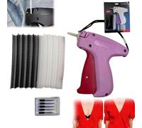 Consulbe pour machine à coudre, fixation rapide de vêtements, pistolet à broderie, mini machine à ourler pour vêtements, outil de micro-marquage pour vêtements (rose)