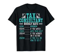Consultant Fiscal Comptable T-Shirt Graphique avec Valeur, Homme, Noir, XL