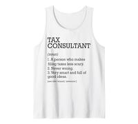 Consultant fiscal Définition d'emploi Consultant drôle personnalisé Débardeur